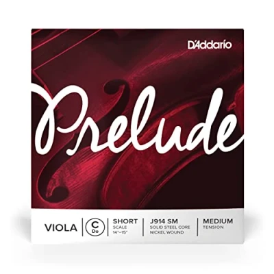 Afbeelding van D&#039;Addario J914 SM Prelude Viola Enkele snaar &#039;C&#039; koolstofvezelstaal/nikkel Short Medium
