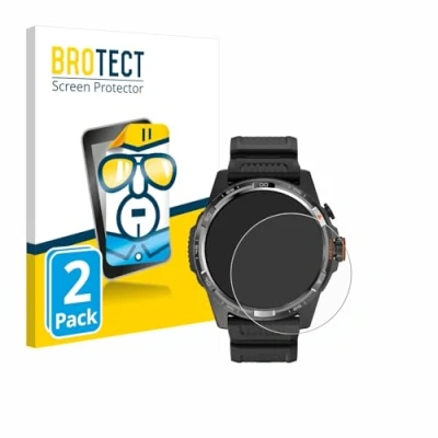 Afbeelding van BROTECT (2 Stuks) Schermbeschermer voor Mobvoi Ticwatch Atlas Screen Protector Transparant