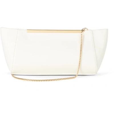 Afbeelding van De Drop Harlei Clutch met frame, Knochen, één maat