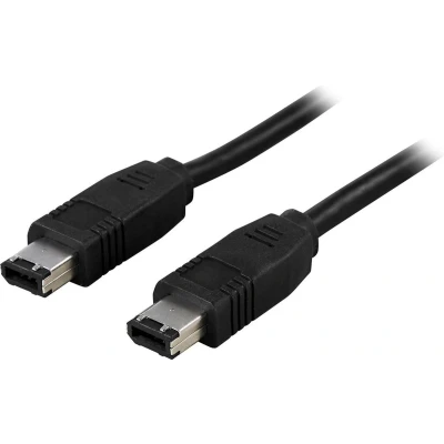 Afbeelding van DELTACO FW 2, Zwart firewire kabel, 2m