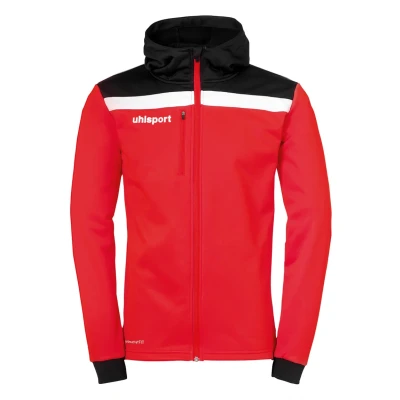 Afbeelding van uhlsport Sweater met rits voor kinderen, Maat: 152, Rot/schwarz/weiß