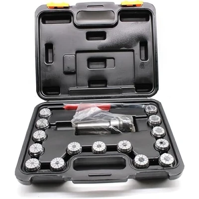 Afbeelding van OITTo ER32 Spantang Chuck Set met 15 Stks Collets, Precisie MT3 M12 Lente Collet Spanner Mill Houder Kit in Uitgerust Doos 0.0008 &#039;&#039;Nauwkeurigheid Voor Draaibank Freesmachine