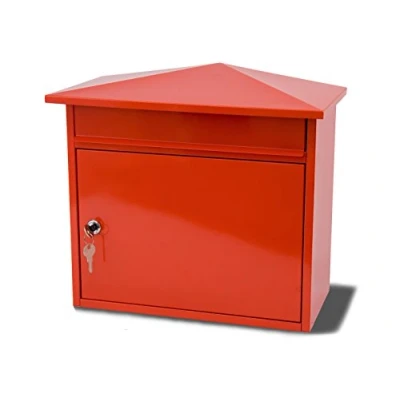 Afbeelding van G2 Trading Company 025 metalen brievenbus rood