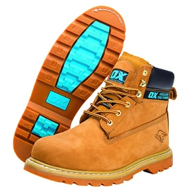 Afbeelding van OX Honey Nubuck Safety Boot Size 13