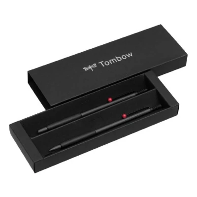 Afbeelding van 10x Tombow ZOOM 707 Pair Set Balpen + Vutpotlood grijs/zwart