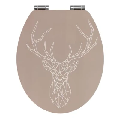 Afbeelding van WENKO Toiletzitting STAG MDF/bamboe, met soft closemechanisme (1 stuk)