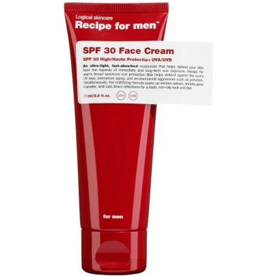 Afbeelding van Recipe For Men Facial Moisturizer Spf 30 75 Ml