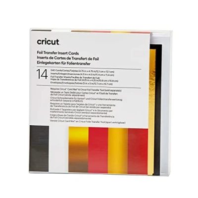 Afbeelding van Cricut Insert Cards FOIL Royal Flush S40 Kaartenset Wit, Zwart, Rood