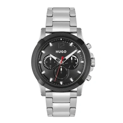 Afbeelding van HUGO Chronograaf silber, Heren, Maat: One Size, Silber
