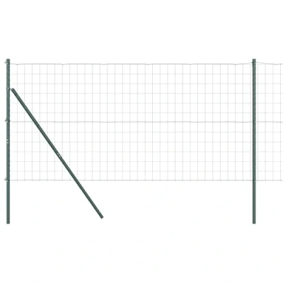 Afbeelding van vidaXL Euro Fence met 13 Posts 1x25 m Verzinkt Staal Groen