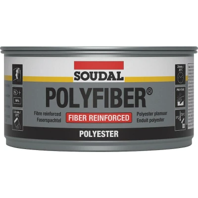 Afbeelding van Soudal Polyfiber Polyesterplamuur 250 gr Grijs 30101 103431