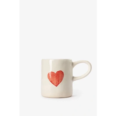 Afbeelding van Sissy Boy Beige mok met rood hart