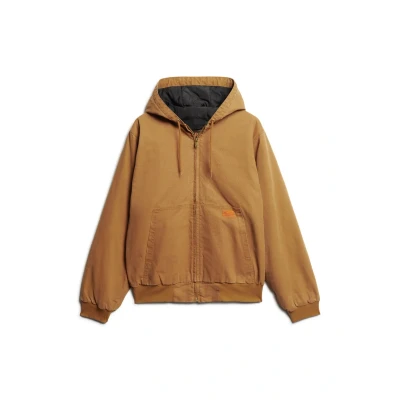 Afbeelding van Superdry Mannen Surplus bomberjack met Capuchon Bruin Grootte: S