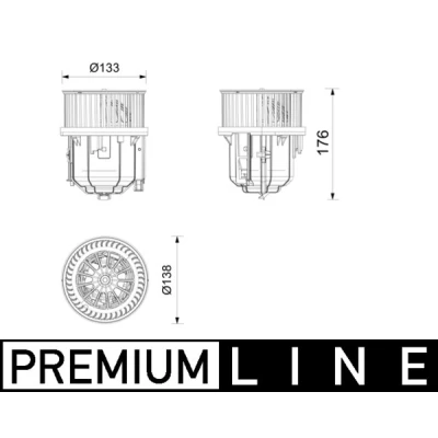 Afbeelding van Binnenventilator MAHLE AB 416 000P