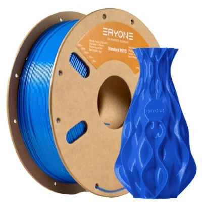 Afbeelding van ERYONE PETG Filament 1,75 mm, 3D printerfilament PETG, 0,03 1 kg/spoel, blauw