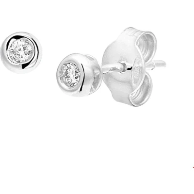 Afbeelding van Trendjuwelier huiscollectie Oorknoppen Diamant 0.06ct (2x0.03ct) H SI