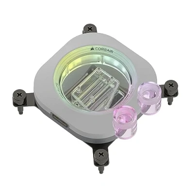 Afbeelding van CORSAIR Hydro X Series iCUE LINK XH405i Gepersonaliseerde Koelset Waterkoellus met Hardline Buizen XC7 ELITE CPU Waterblok XD5 D5 Pomp/Reservoir 3x QX120 RGB Ventilatoren Wit