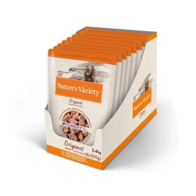 Afbeelding van Nature&#039;s Variety Original Paté No Grain Medium/Maxi Adult Hondenvoer Kalkoen 8 x 300 g