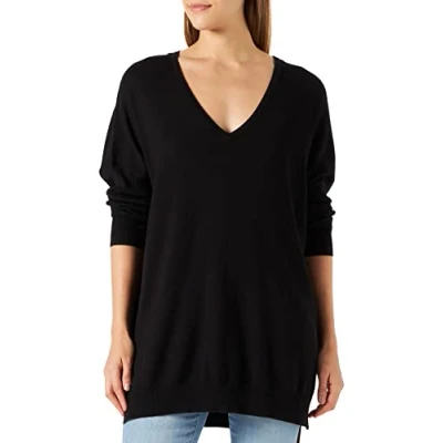 Afbeelding van Kaffe Curve Machi Trui, Dames, Maat: 42/44, Black deep