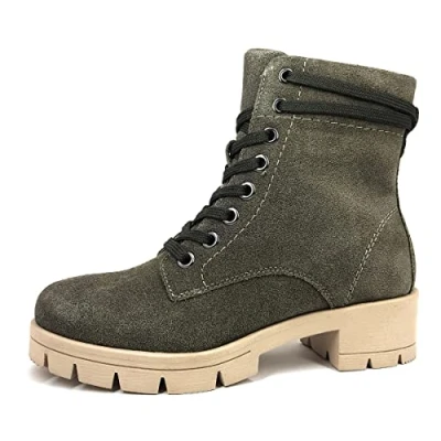 Afbeelding van Tamaris Comfort Veterboots, Dames, Maat: 36, Khaki Leer