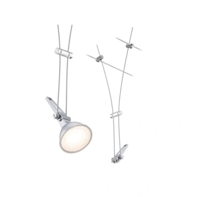 Afbeelding van Paulmann 94487 Comet Kabelspot voor kabelsysteem CorDuo, DC 12V, maximaal 50 watt, aanvulling, chroom mat, metaal, GU5,3, zonder verlichtingsmiddel