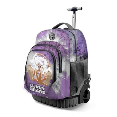 Afbeelding van One Piece Luffy Gear 5 FAN GTS Trolley rugzak, lila, 32 x 47 cm, inhoud 30 l, Lila Piece, Eén maat, Rugzak