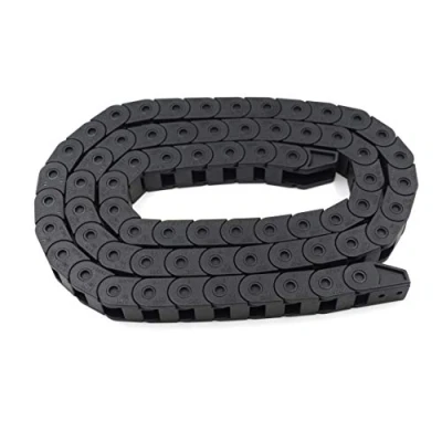 Afbeelding van Befenybay R18 Interne maat 10X10mm 1Meter Lengte Zwart Plastic Flexibele Slepen Ketting Kabel Draad Carrier Gesloten Type voor 3D printer en CNC machines (10 mmX10 mm sluiten)