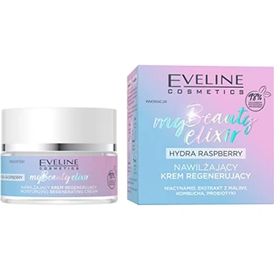 Afbeelding van Eveline, Gezichtscrème, My Beauty Elixir Hydra Framboos hydraterende regenererende crème 50ml (50 ml, 24h crème)