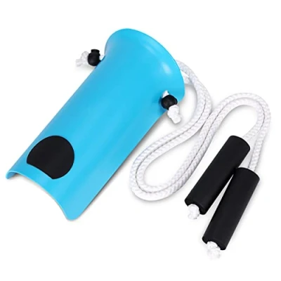 Afbeelding van CAidRE Sokkenhulp Brede 10 cm sokhulp met schuimhandgrepen, sokhulpapparaat voor ouderen, sokkenhelper gemakkelijk aan en uit, blauw