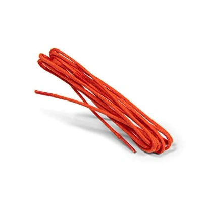 Afbeelding van Kaps Gewaxte Ronde Dunne Veters, 2 Mm Kwaliteit 100% Katoenen Schoenveters Voor Casual En Modieuze Schoenen, Trendy Kleuren, 1 paar (90 cm 36 inch 5 to 6 oogjes / 98 Oranje)