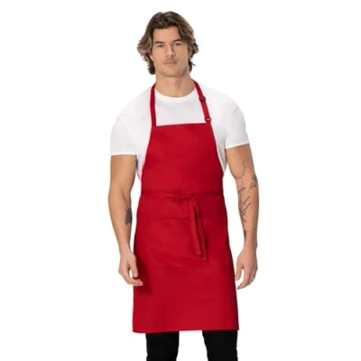 Afbeelding van Chef Works halterschort rood