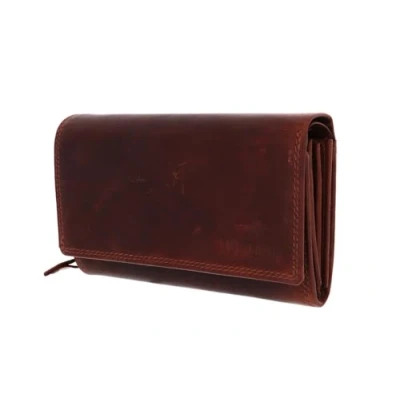Afbeelding van Mustang® Udine leren portemonnee cognac 15,5x4,5x10,5cm