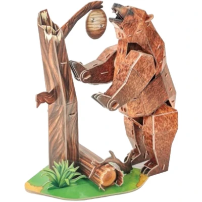 Afbeelding van Cubic Fun 3d Puzzel NG Bruine Beer