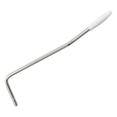 Afbeelding van Wilkinson 5mm Push in ST Tremolo Arm voor en Andere Import Strat Elektrische Gitaar,Chroom met Witte Punt
