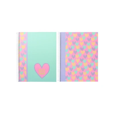 Afbeelding van Kangaro spiraalblok B&#039;LOG HEARTS formaat A4 ruit 5mm 2 stuks AN 124200 A