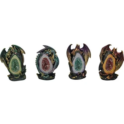 Afbeelding van Nemesis Now Geode Keepers Beeldje 12cm, (Set van 4)