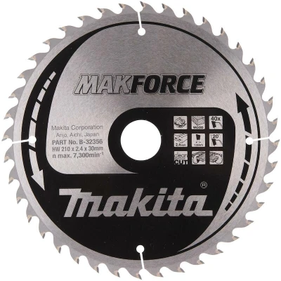 Afbeelding van MAKITA B 32356 zaagblad MAKFORCE 210x30x40T