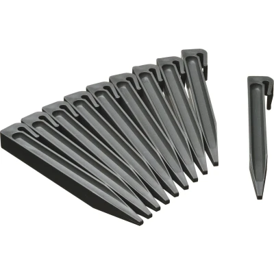 Afbeelding van Grondpennen Nature 19.5 cm (Voor borderrand van 7.5 cm, 10 stuks, Grijs)