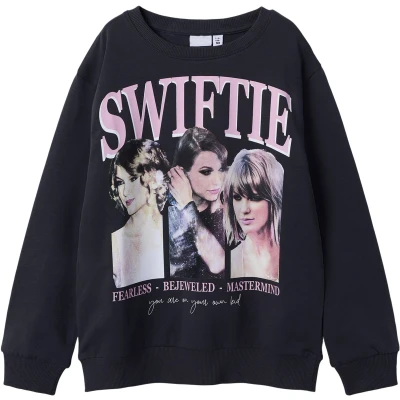 Afbeelding van Name it sweater voor meisjes grijs maat 7/8j