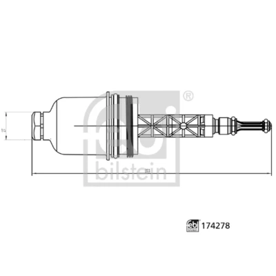 Afbeelding van Deksel, oliefilterbehuizing FEBI BILSTEIN 174278