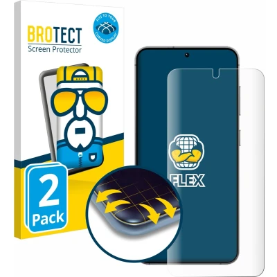 Afbeelding van BROTECT Screenprotector voor Samsung Galaxy S24 Folie Beschermfolie transparant volledig dekking (2 Stuks)