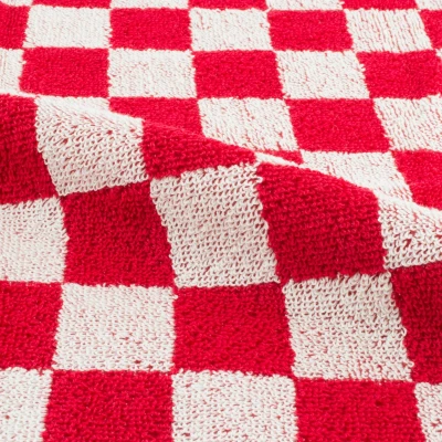 Afbeelding van Keukendoek Bunzlau Castle Block Rood