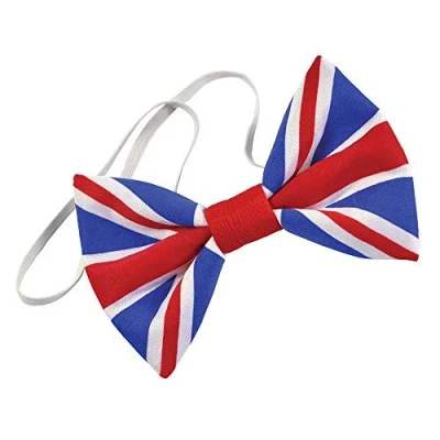 Afbeelding van Bristol Novelty BA2890 Union Jack strikdoek, heren, één maat