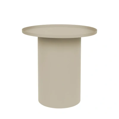 Afbeelding van Maison Bobby Bijzettafel Sverre Rond Beige