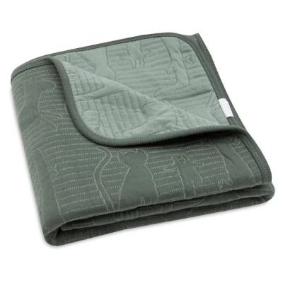 Afbeelding van Jollein Deken Ledikant 100x150cm Jungle Jambo Ash Green/Laurel