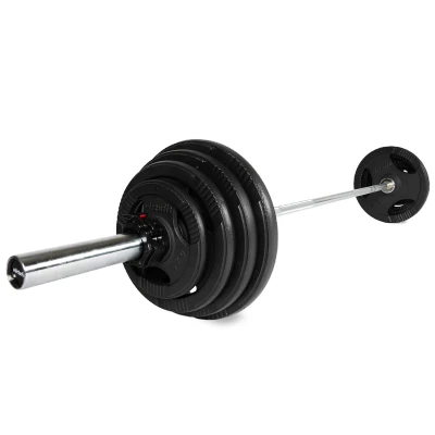 Afbeelding van VirtuFit Olympische Gietijzeren Halterset 120 kg