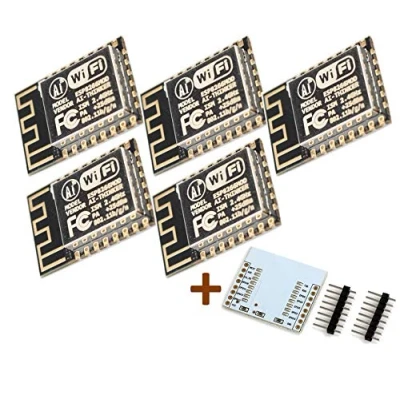 Afbeelding van 5pcs ESP 12F ESP12F ESP8266 Serial WIFI Module (upgrade 12) +Plate Expansion