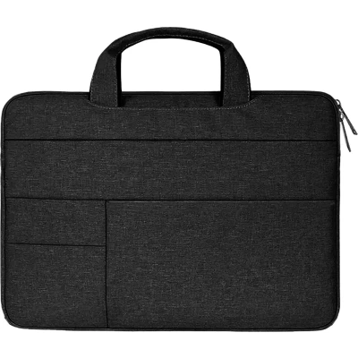 Afbeelding van Laptoptas 15.6 inch Spatwaterdichte Laptophoes &amp; Laptop Sleeve met handvat Zwart