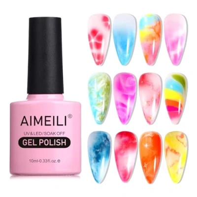 Afbeelding van AIMEILI Soak Off UV LED Blossom Gel Nagellak Helder Bloeiend 10ml