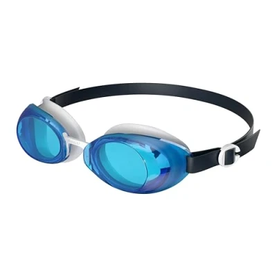 Afbeelding van Speedo Jet 2.0 Zwembril, uniseks, verbeterd zicht, bondi blauw/wit/houtskoolgrijs, eenheidsmaat